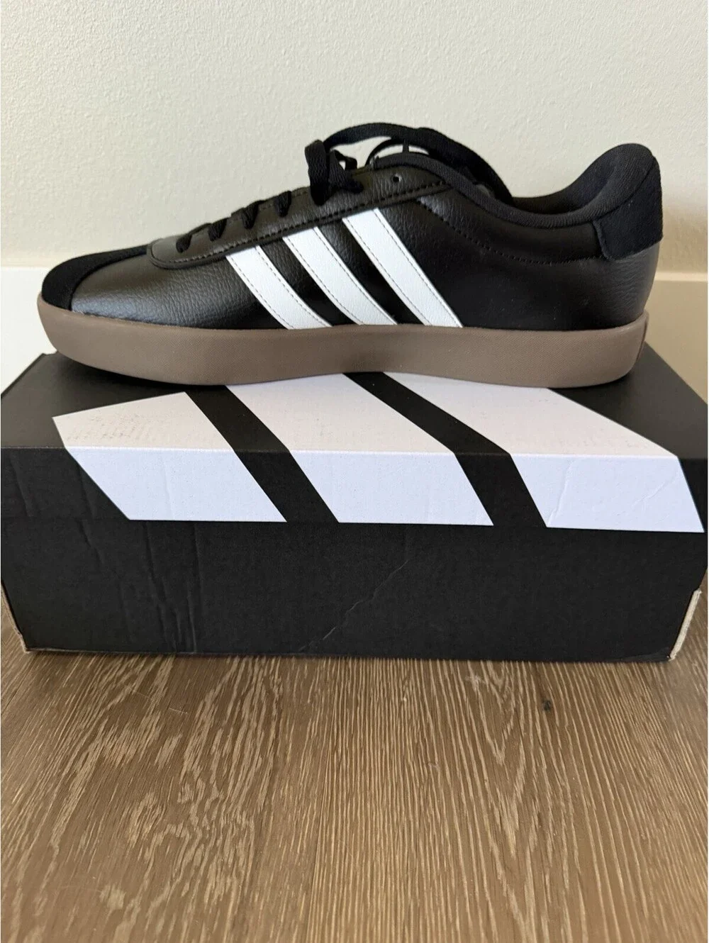 adidas VL Court 3.0 Men’s 10.5- Black/White Gum